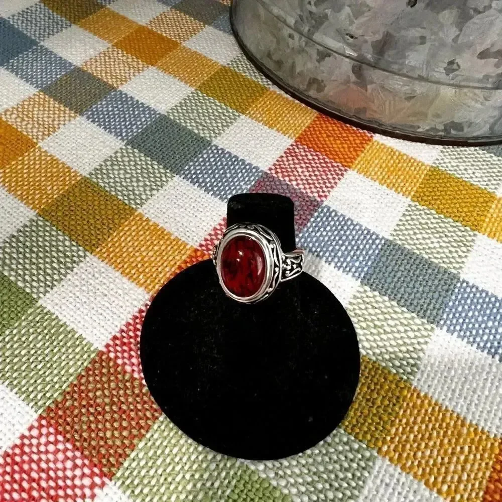 NWT Premier Designs Jewelry Red Spice Ring Size 5 #RGBG